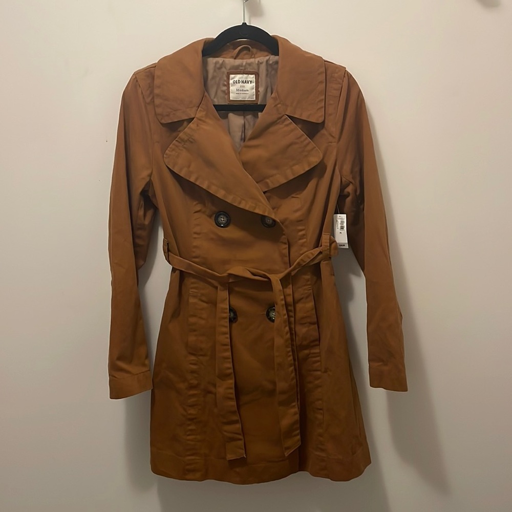 Fall cotton trench coat